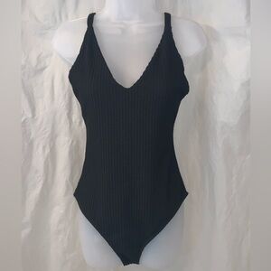 NWT 0X Sexy Sheer Pannel 1 Piece Bathing Suit Plus Size